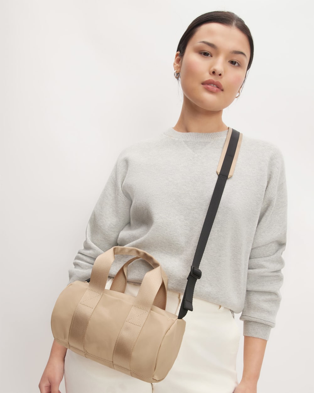 The Recycled Nylon Crossbody | Khaki