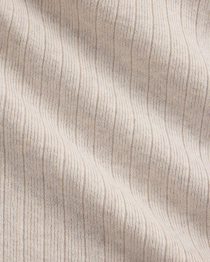 Textured Knit Tee | Heathered Oat