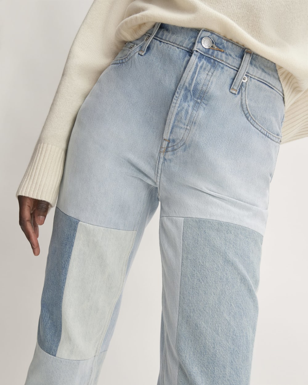 The ’90s Cheeky® Mended Jean | Patched Indigo | 28.5" Inseam