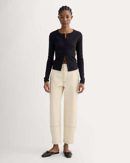 The Utility Barrel Jean | Ecru | Regular