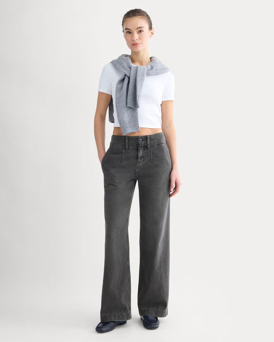 The Mid-Rise Trouser Jean | Black