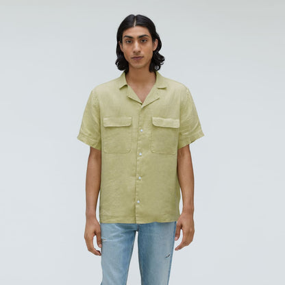The Resort Shirt in Linen | Leek
