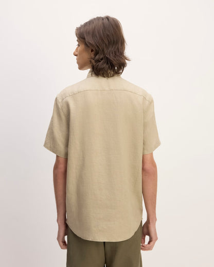 The Classic Short-Sleeve Shirt in Linen | Trench Coat Khaki