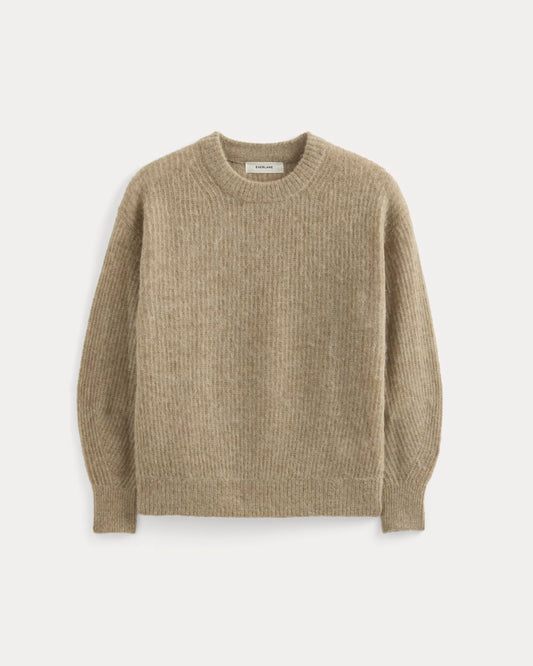 The Cocoon Crew in Alpaca | Dark Heathered Camel