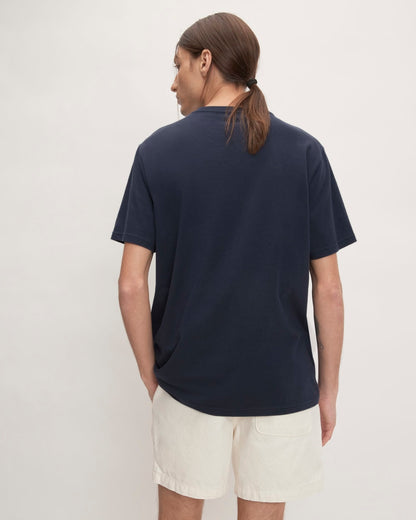 The Essential Organic V-Neck Tee | Deep Navy