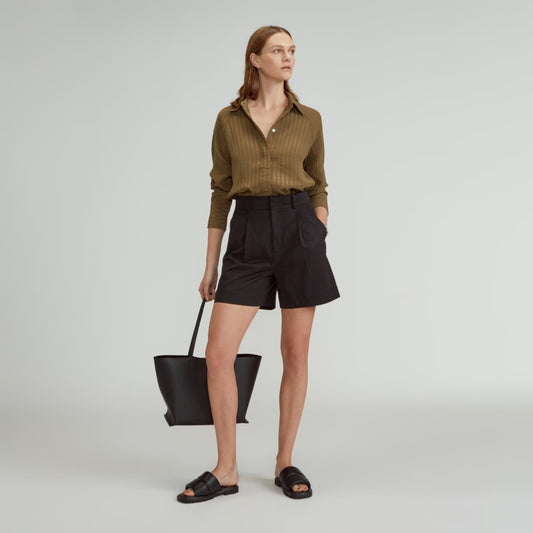 The Draper Short in Buttersmooth | Black