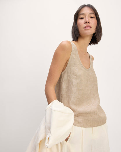 The Scoop Tank in Linen | Cornstalk Chambray