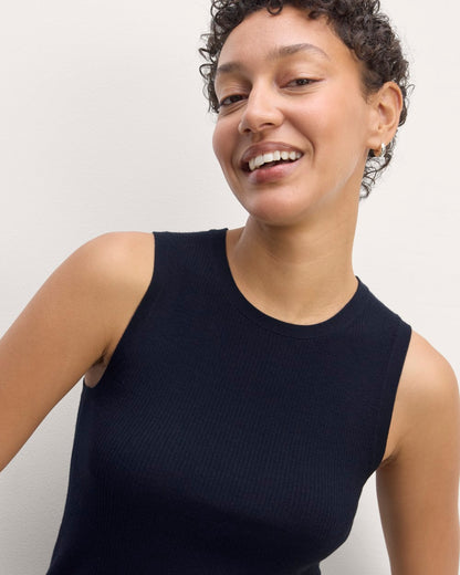 The Tank in Ultrasoft Merino | Navy