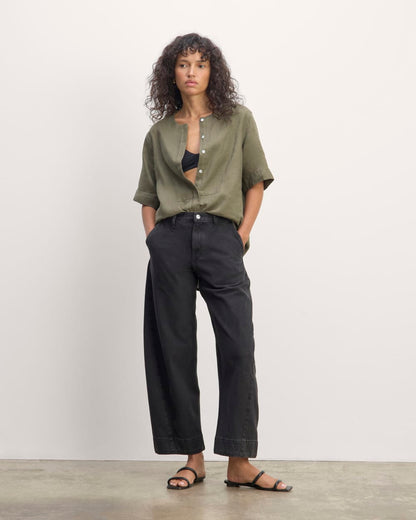 The Bib Shirt in Linen | Kalamata