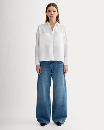 The Boxy Oxford | White