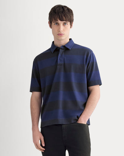 Vintage Rugby Polo | Navy / Black