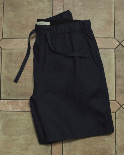 The Linen Easy Short | Black