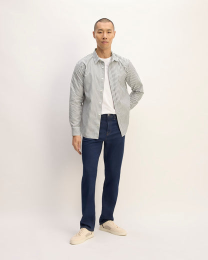 The Supima® Poplin Shirt | Optic White / Black