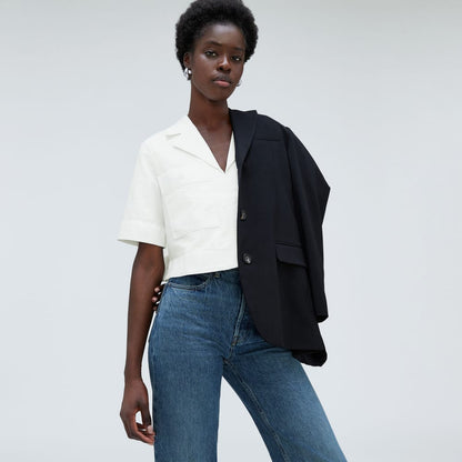 The Oxford Popover | White