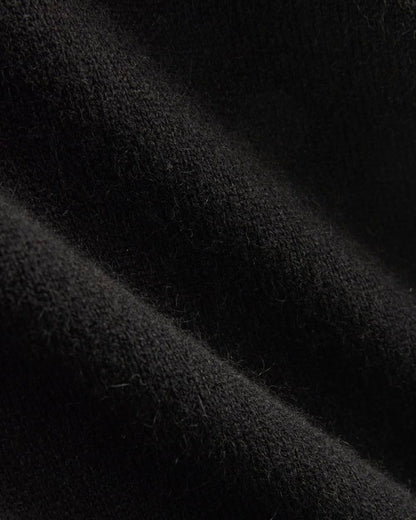Cashmere Funnel-Neck Tank | Black