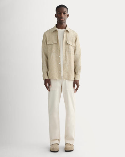 The Linen Utility Shirt | Cornstalk Chambray