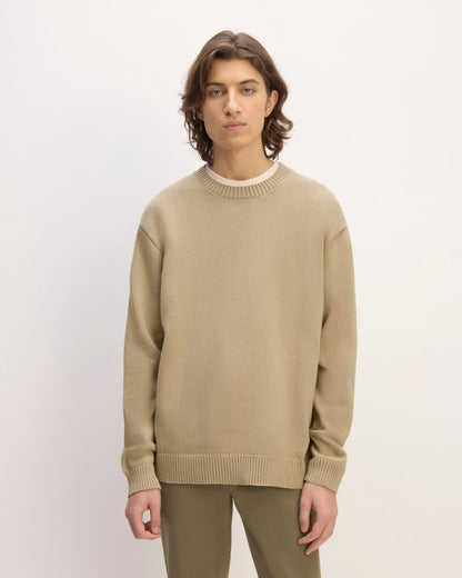 The Classic Sweater in Everyday Cotton | Trench Coat Khaki