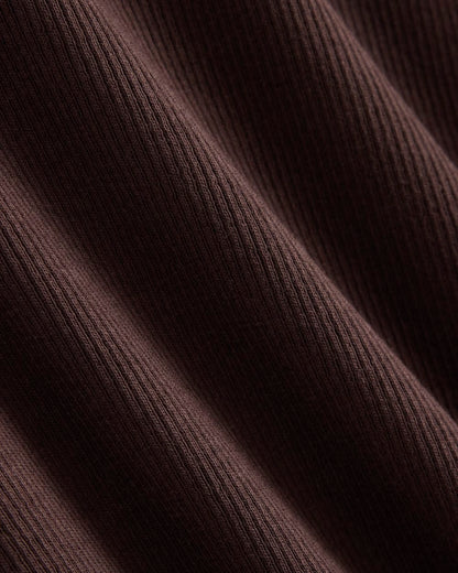 The Luxe Rib Long-Sleeve Crew | Coffee Bean