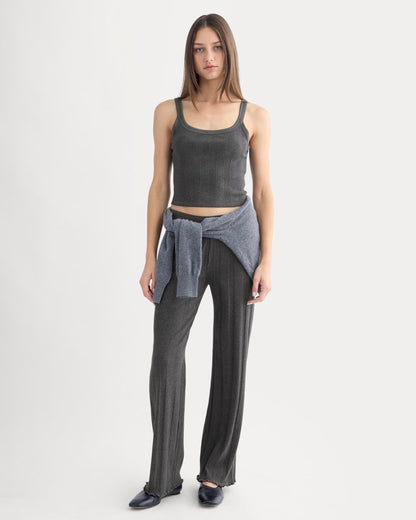 Lounge Rib Tank | Heathered Soot