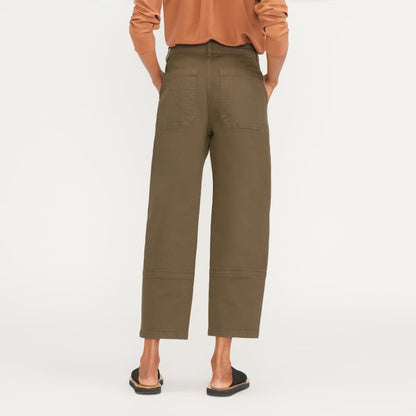 The Utility Barrel Pant | Dark Moss | Regular