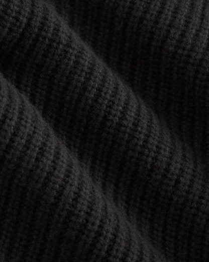 The Felted Merino Half-Zip Sweater | Black