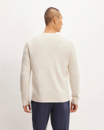 The Premium Merino Crew Neck Sweater | Heathered Oat
