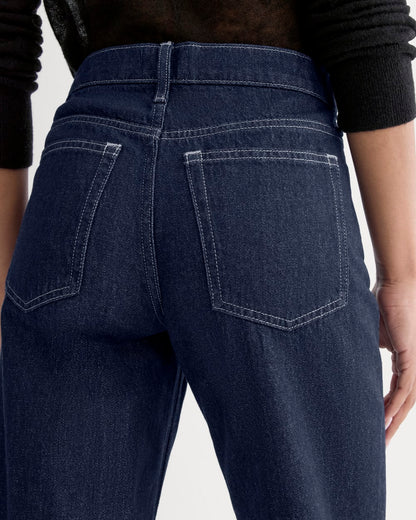 Low-Rise Straight Jean | Tungsten Rinse