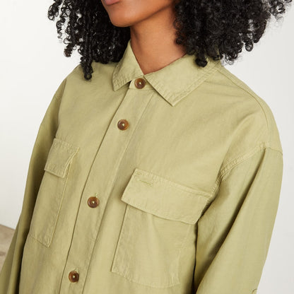 The Everyone Spring Shirt Jacket | Sage