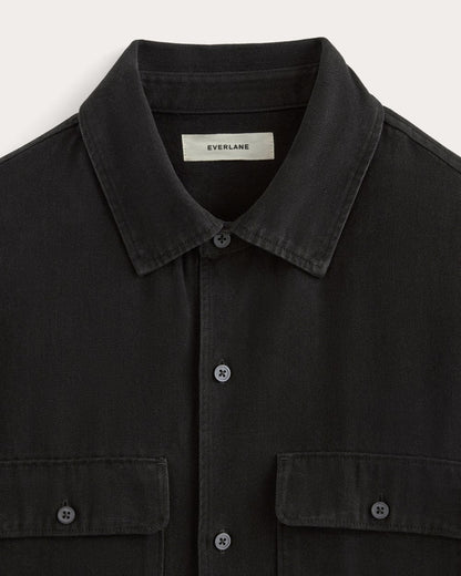 The Relaxed Utility Shirt in Buttersoft | Black