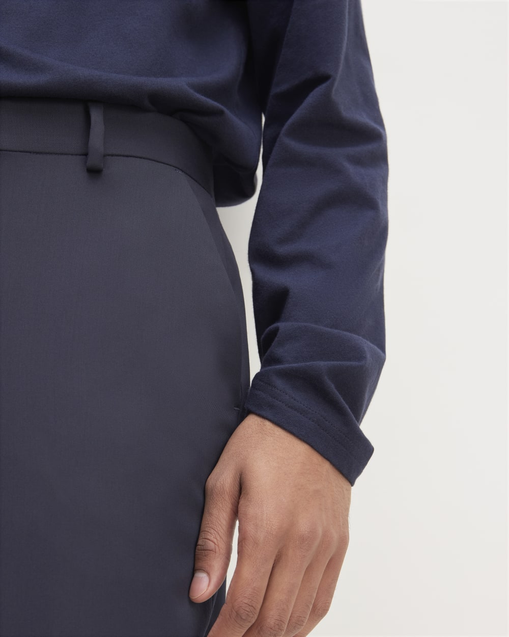 The Organic Cotton Long-Sleeve Turtleneck | Deep Navy