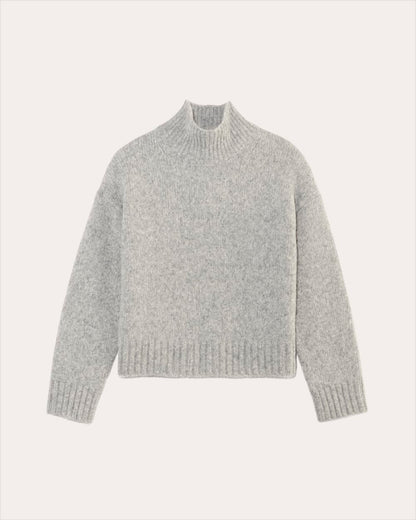 The Cloud Oversized Turtleneck | Heather Grey