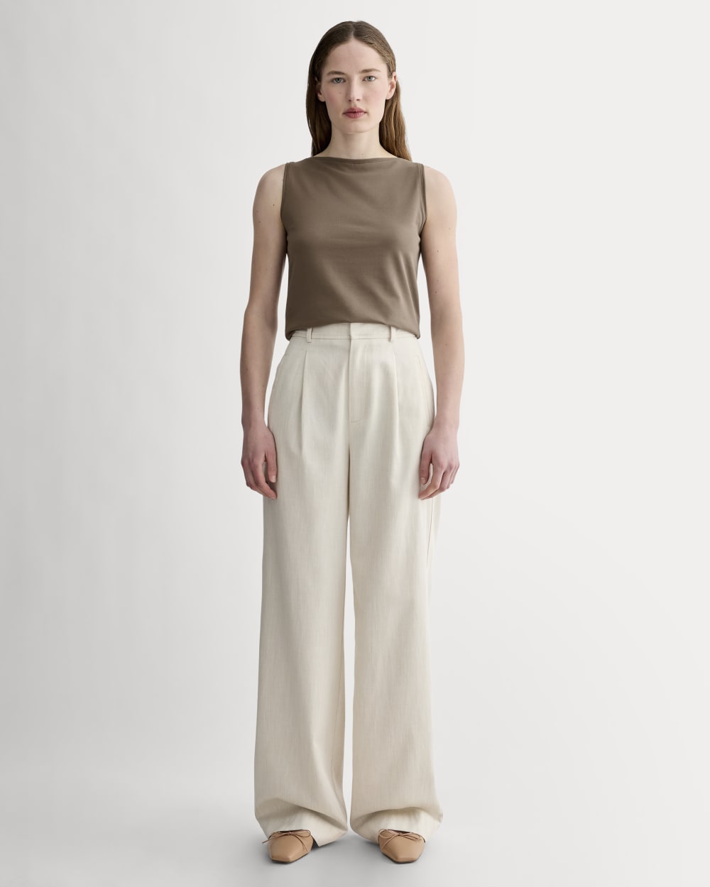 The Form Boatneck Tank | Deep Taupe