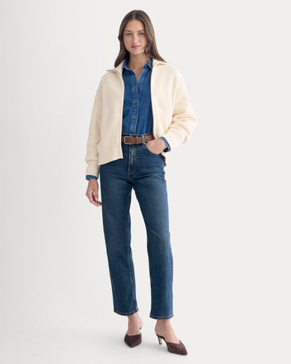 The Full-Zip Sweater in Everyday Cotton | Canvas