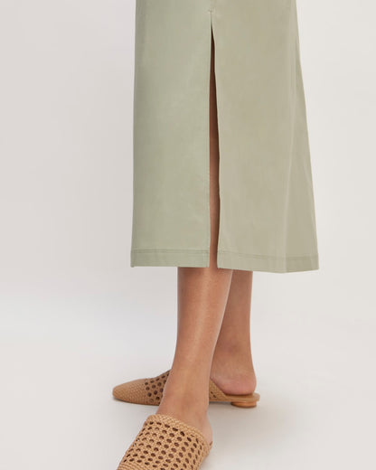 The Supima® High-Neck Riviera Dress | Sage Green