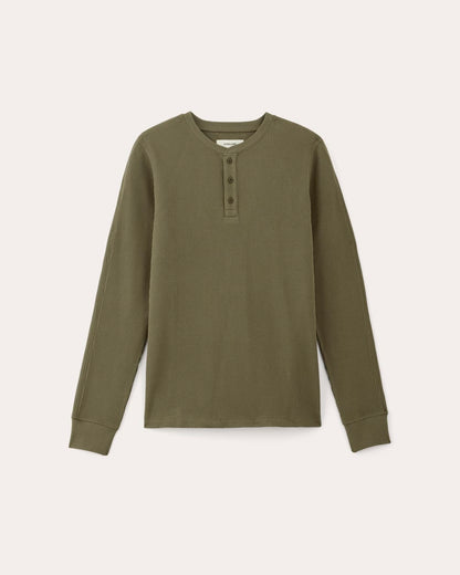 The Waffle Long-Sleeve Henley | Kalamata
