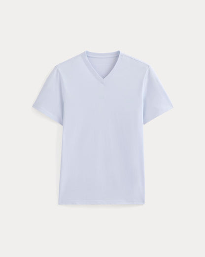 The Essential Organic V-Neck Tee | Skywriting