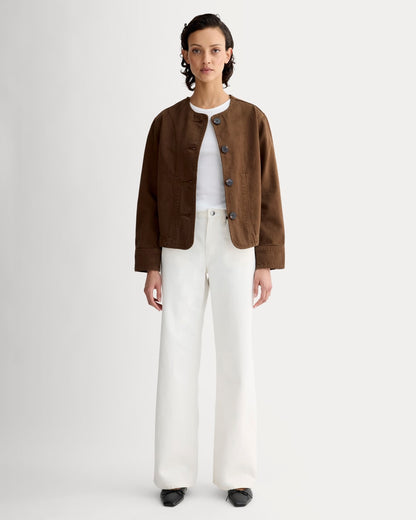 The Denim Barrel Jacket | Cocoa