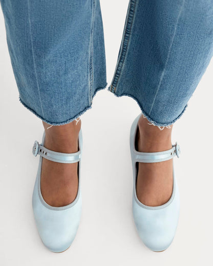 The Day Buckle Mary Jane | Robin Blue Satin
