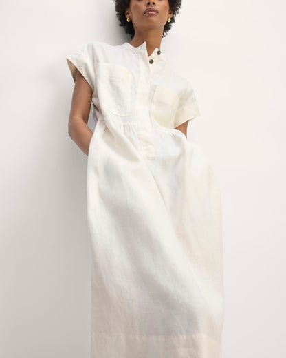 The Craft Dress in Linen | Bone