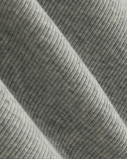 The Luxe Rib Funnel-Neck Tank | Heathered Grey