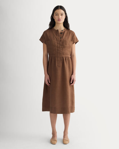The Craft Dress in Linen | Cedarwood