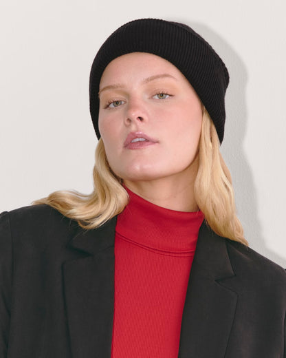 The Waffle Beanie | Black