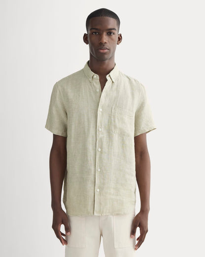The Classic Short-Sleeve Shirt in Linen | Elm Gingham