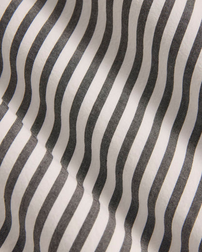 The Midi Skirt in Ultrasoft Cotton | Optic White / Black