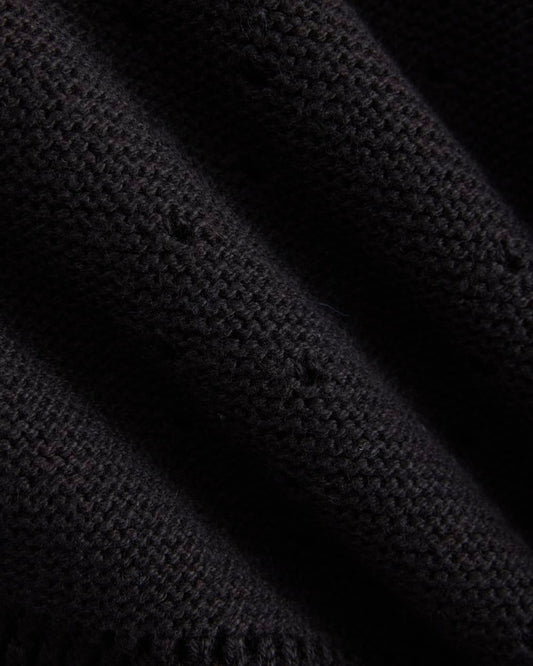 Open-Knit Short in Everyday Cotton | Black