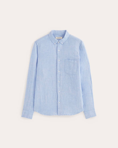 The Classic Shirt in Linen | Light Blue