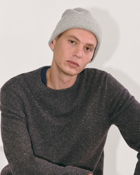 The Waffle Beanie | Heather Grey