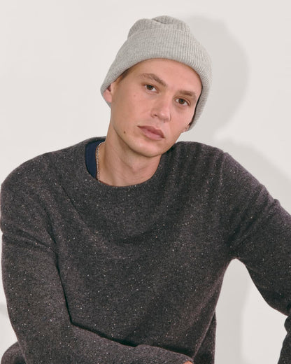 The Waffle Beanie | Heather Grey