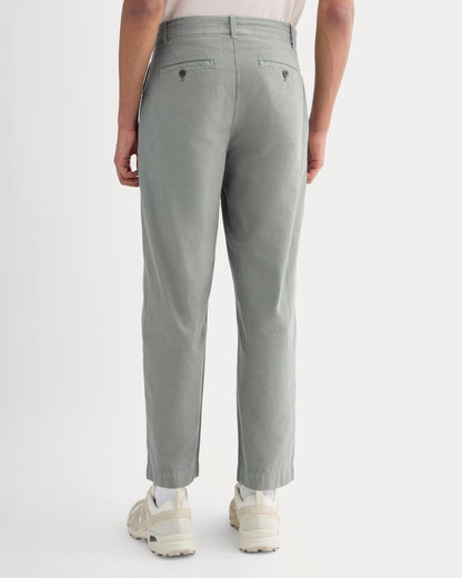 Cropped Slub Trouser | Agave Green